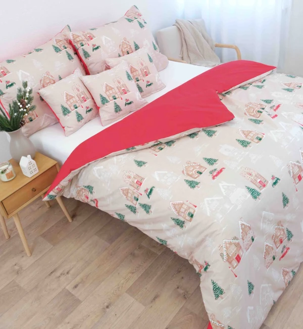 bavlněné perníková chaloupka vzor