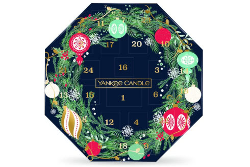 Adventní kalendář čajových svíček se svícnem 24 x 9,8 g yankee candle